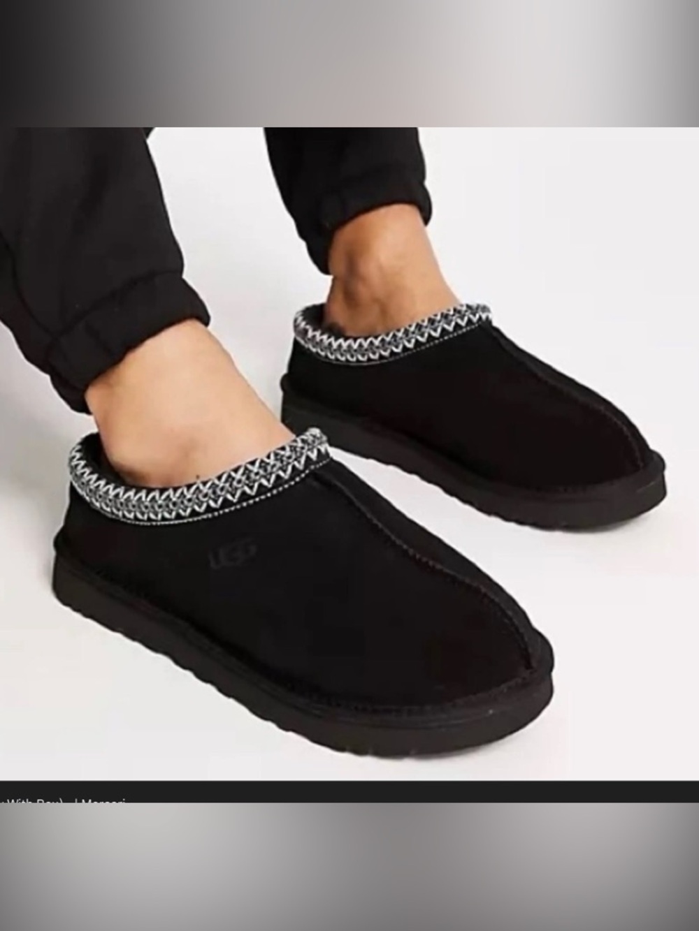 UGG Tasman suede Black Slip-On Suede clogs - Picture 8 of 8